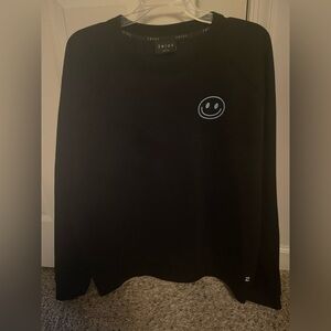 Men’s Large Zelos Active Sweatshirt Black Large Have a Good Day Smiley Face